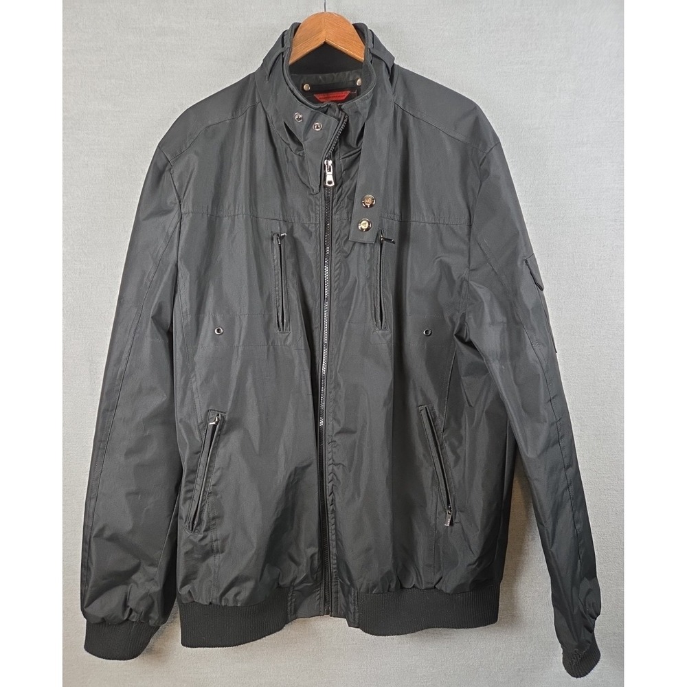 Spire‎ Premium Men's XL Bomber Draft Jacket Lined Black Water Resistant Pockets
